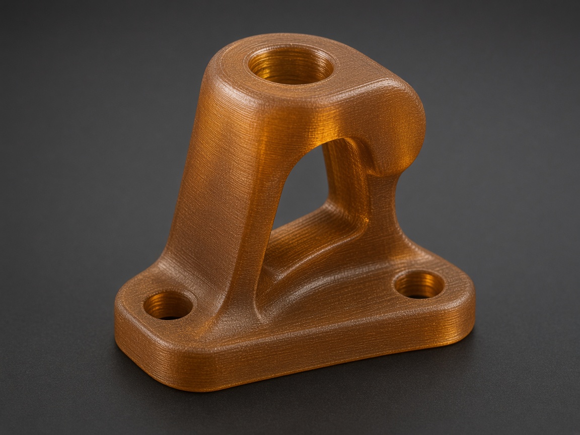 Янтарная деталь из ULTEM PEI после FDM-печати